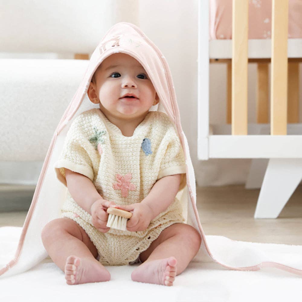 Living Textiles | Organic Hooded Towel Fawn Fables