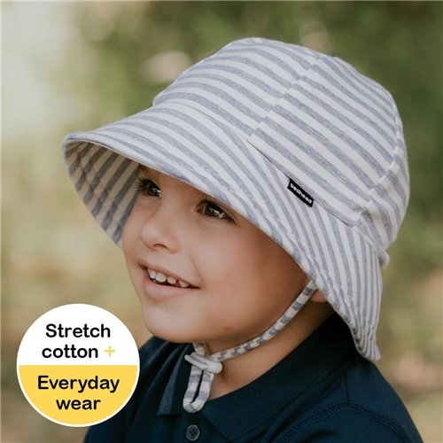 Bedhead Toddler Bucket Hat Grey Stripe