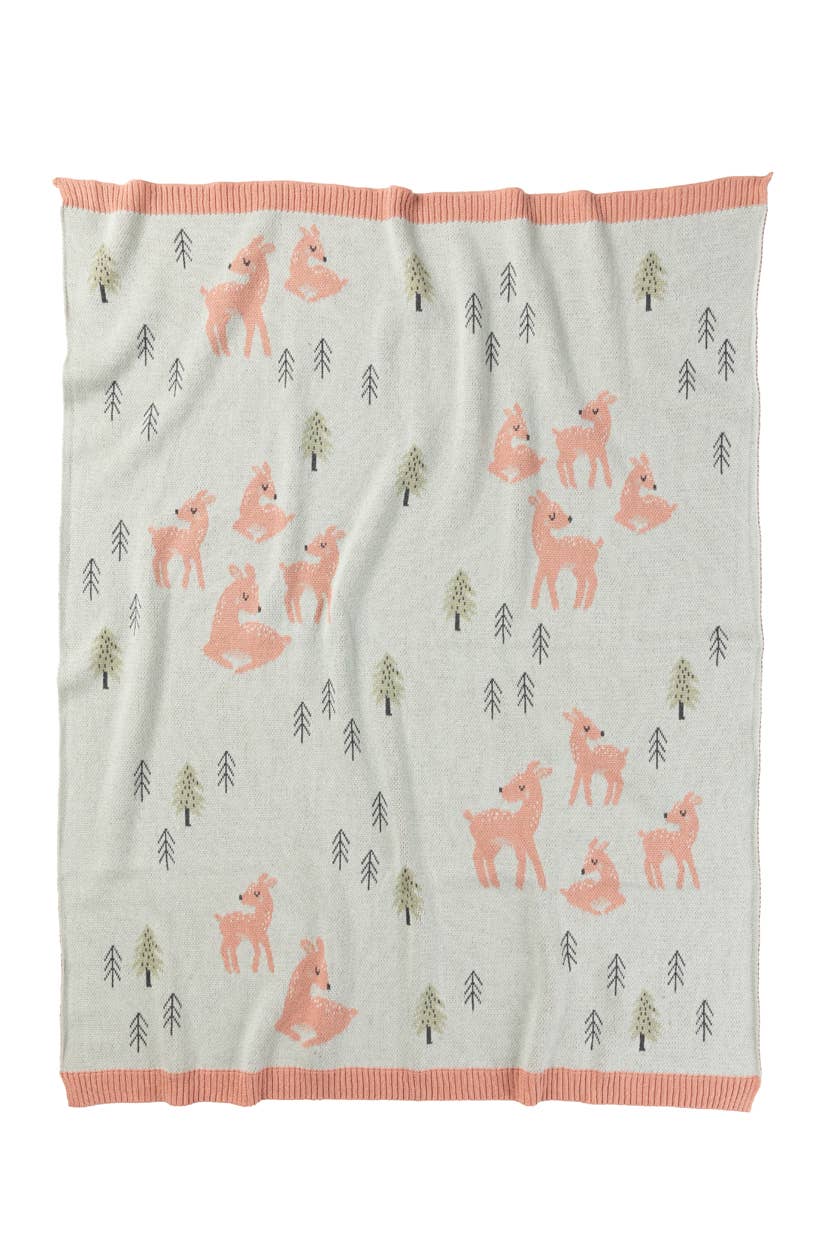 Indus Design - Delilah Deer Baby Blanket