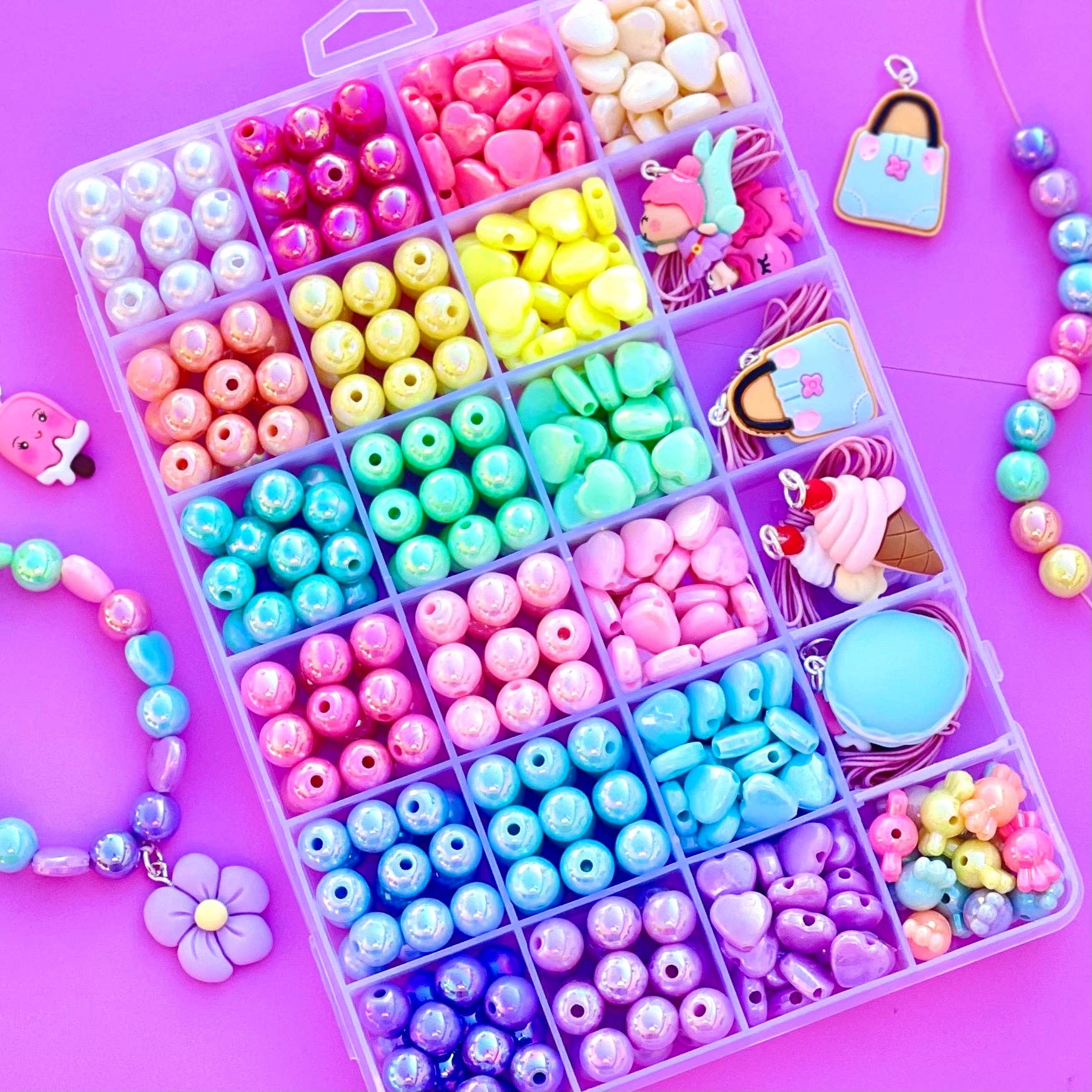 Sweet As Sugar Jewellery - Jewellery Making Kit Large Pastel Pallet