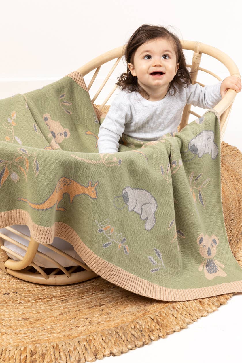 Indus Design | Bush Babies Baby Blanket