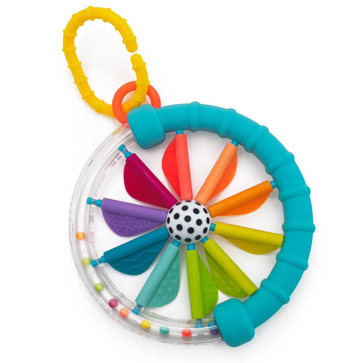 Sassy | Cascading Colours Ring Rattle