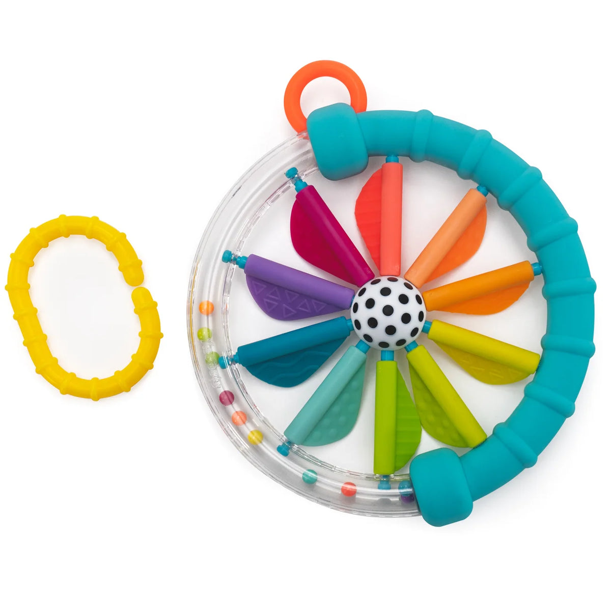 Sassy | Cascading Colours Ring Rattle