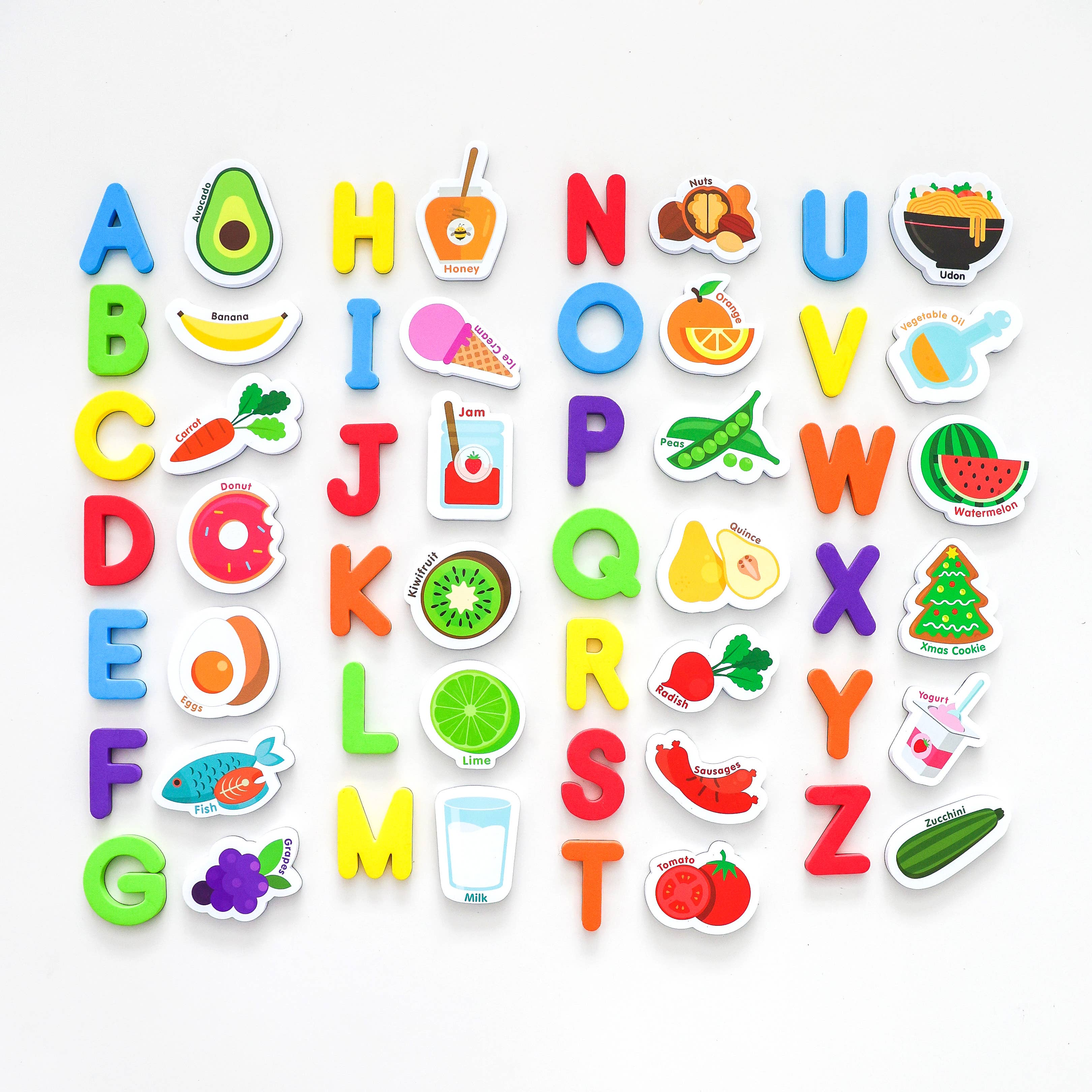 Curious Columbus | Magnetic Foods and Letters