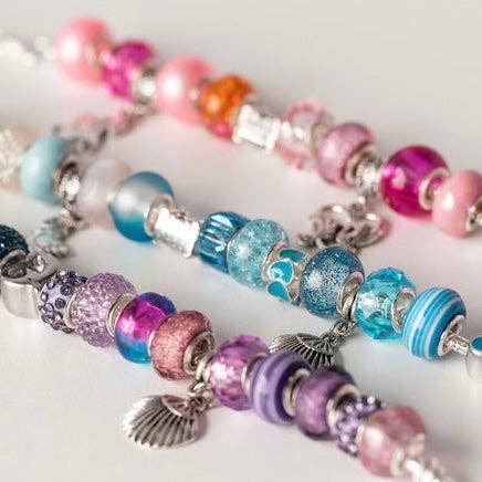 Sweet As Sugar Jewellery - Jewellery Making Kit Charm Bracelet Set: Pastel Rainbow