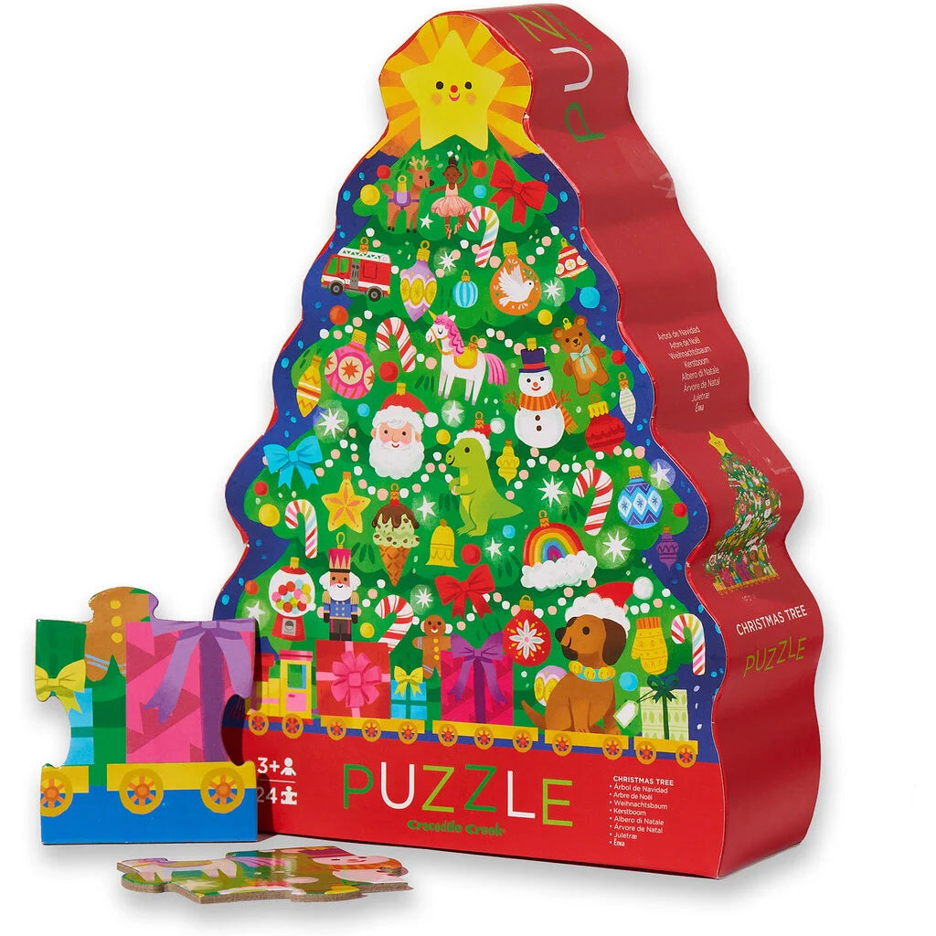 Crocodile Creek | Classic Floor Puzzle | Christmas Tree 24pc