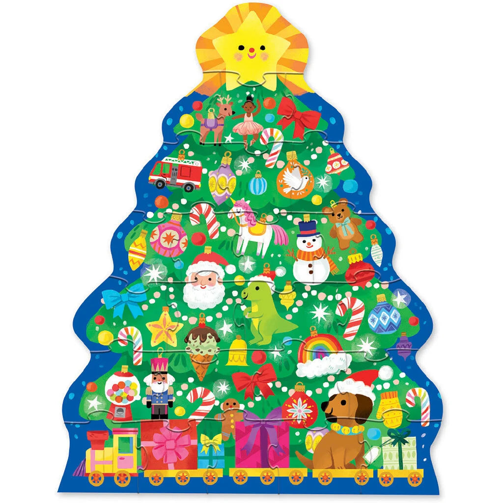 Crocodile Creek | Classic Floor Puzzle | Christmas Tree 24pc