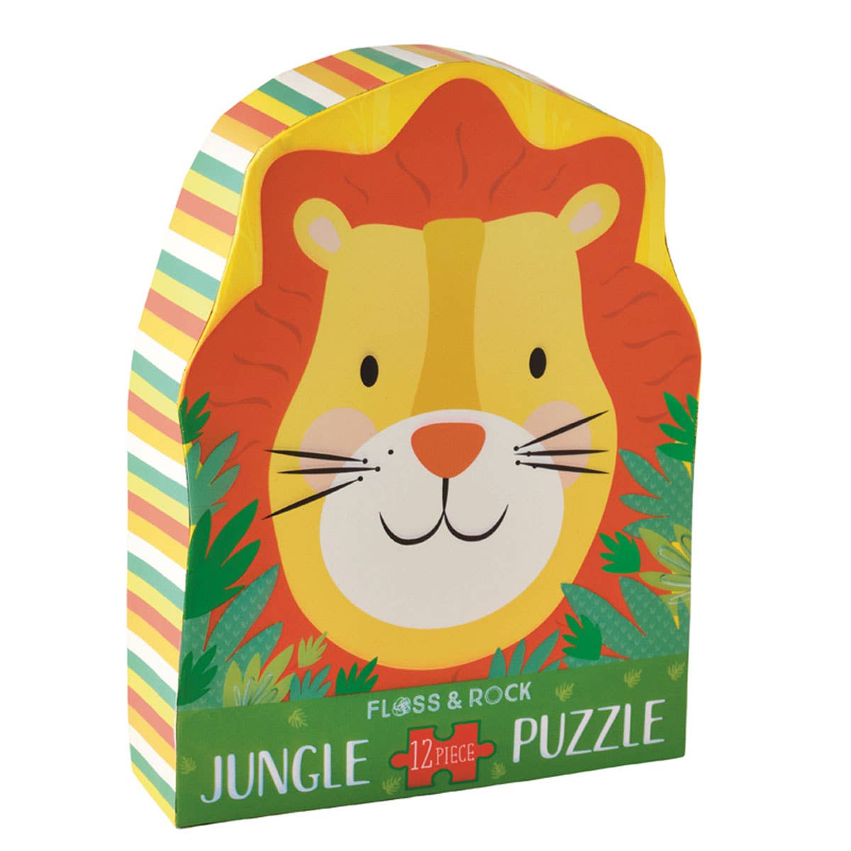 Floss & Rock Shaped Jigsaw Puzzle | Lion 12 Pc