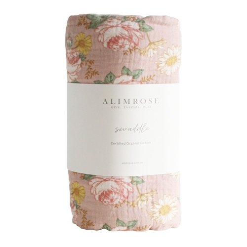 Alimrose Muslin Swaddle English Garden