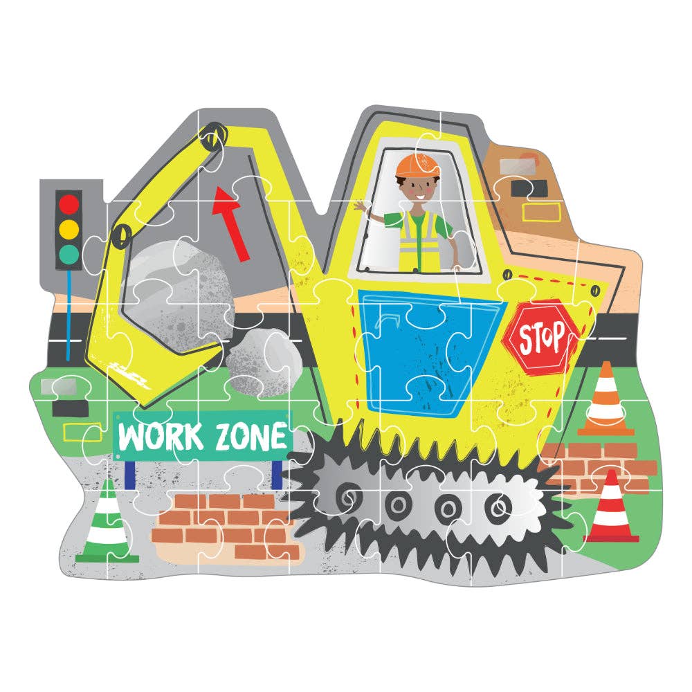 Floss & Rock Shaped Jigsaw Puzzle | Construction 30 Pc