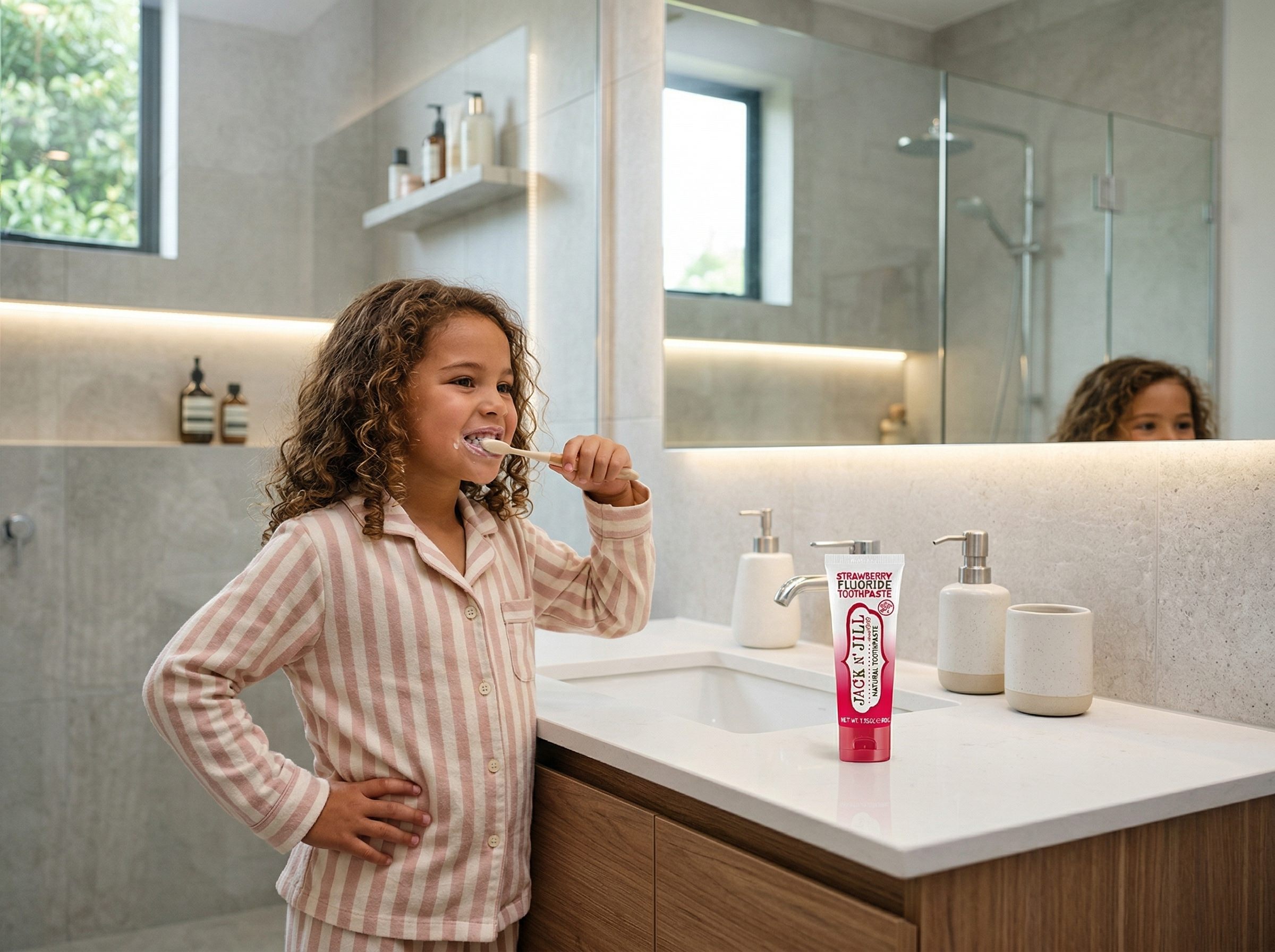 Jack N' Jill Natural Strawberry Toothpaste with Fluoride 50g