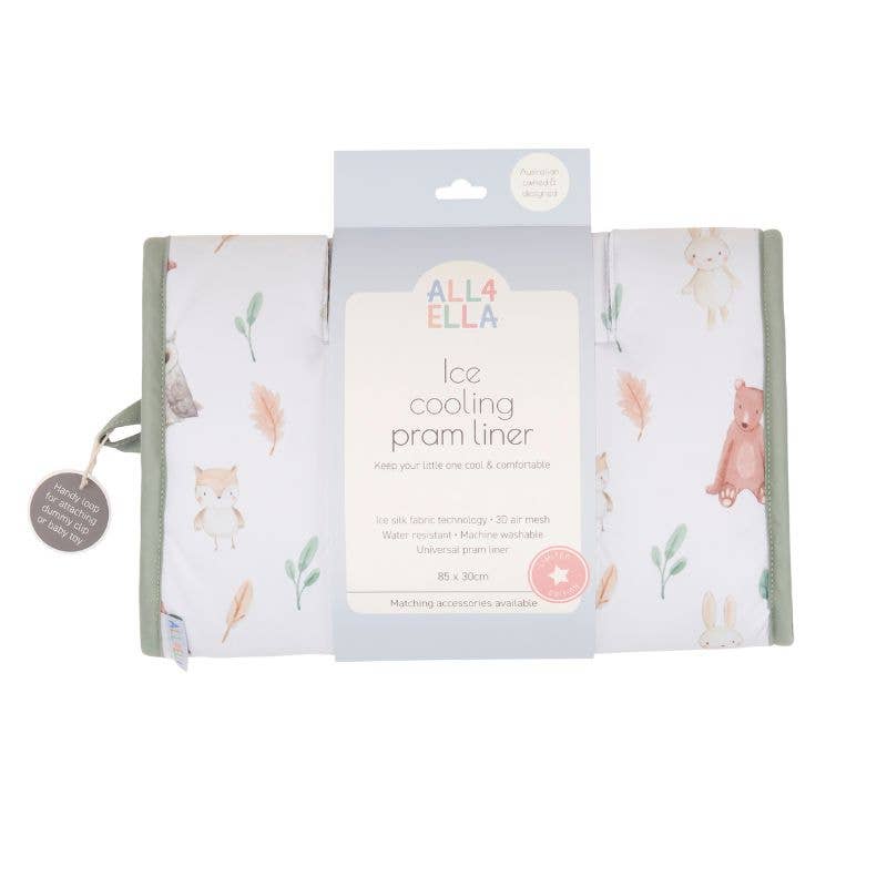 All4Ella | Ice Cooling Pram Liner | Forest Friends
