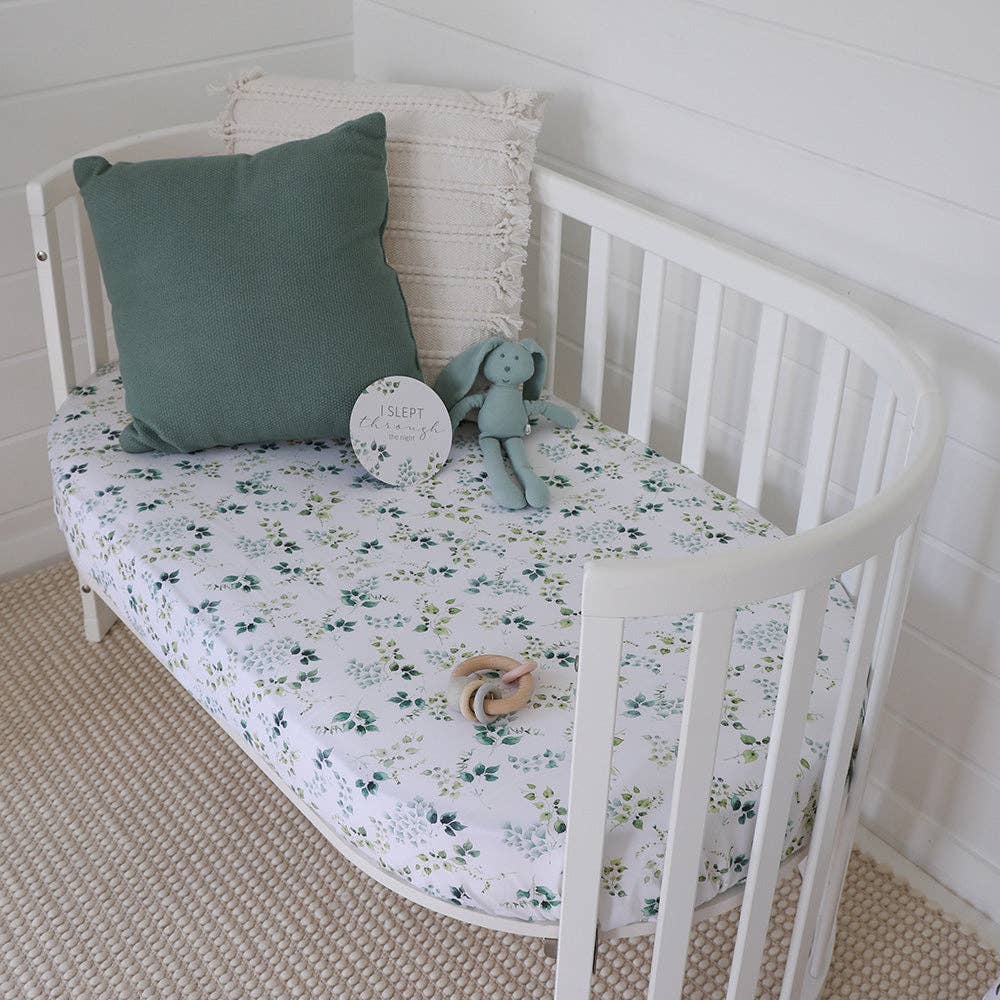 Snuggle Hunny | Organic Fitted Cot Sheet | Eden