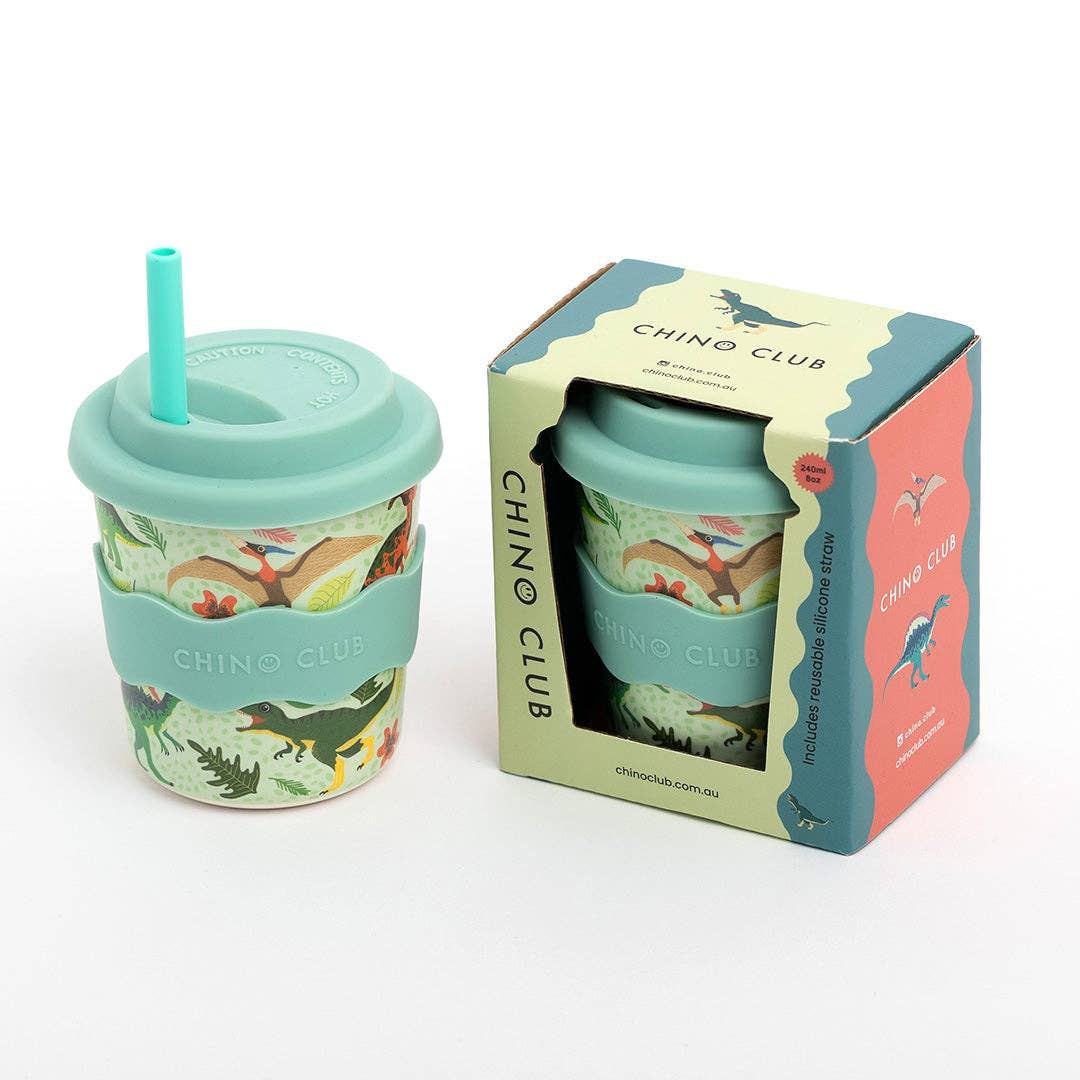 Chino Club | Green Dino Kids Keep Cup 8 oz