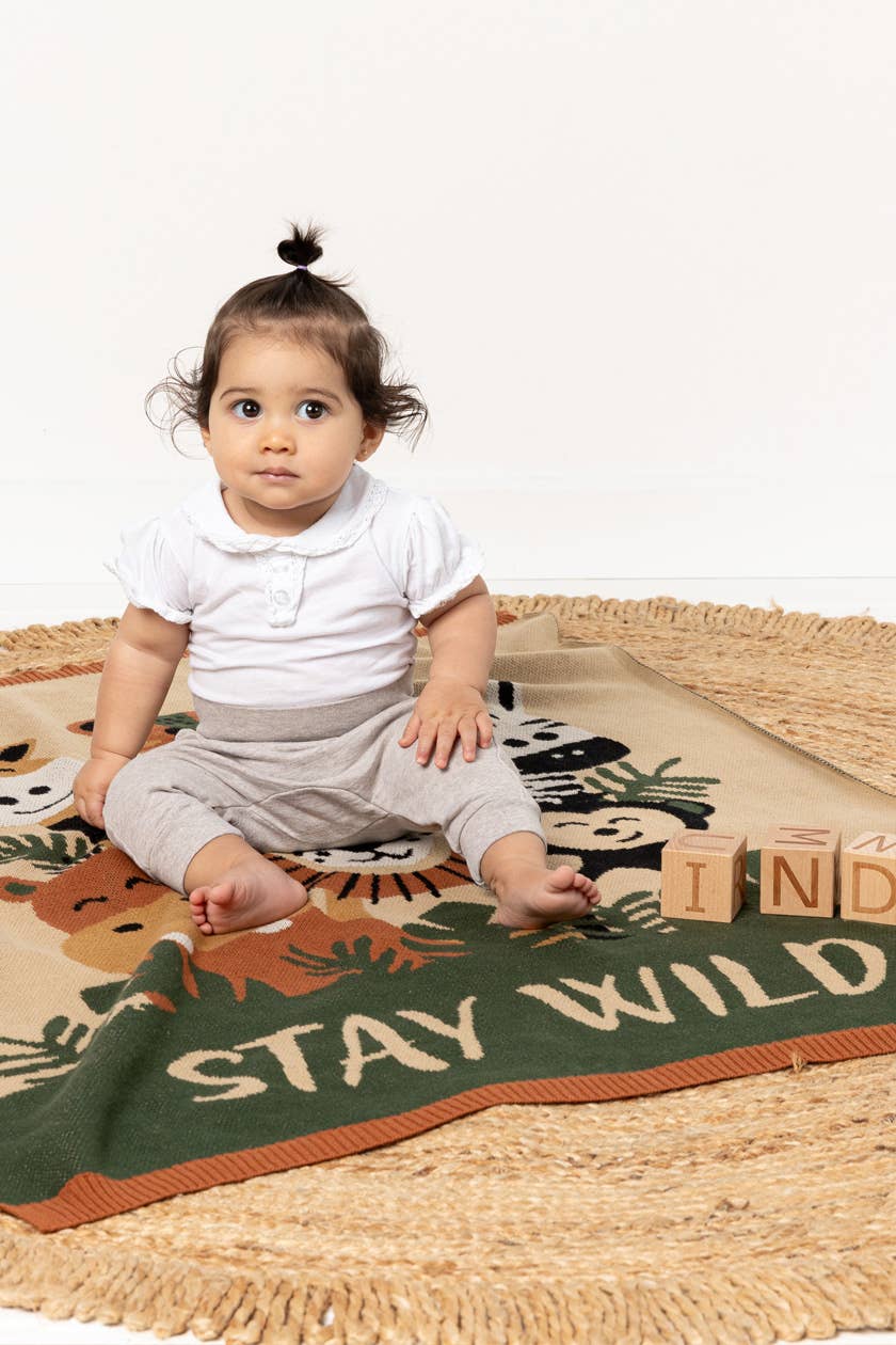 Indus Design | Stay Wild Baby Blanket