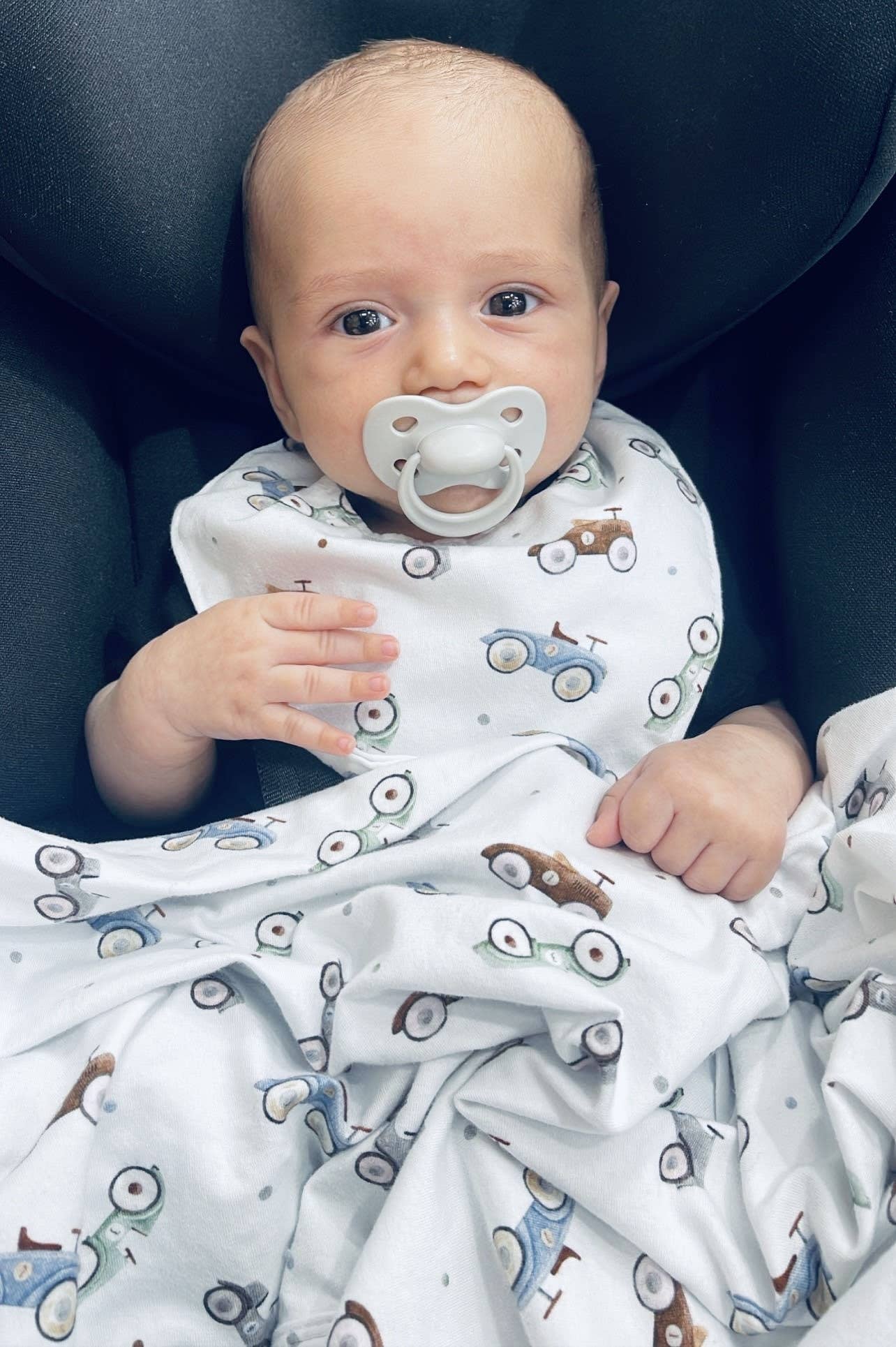 Cuddle Bug & Co - Mini & Me Waterproof Dribble Bib Cars