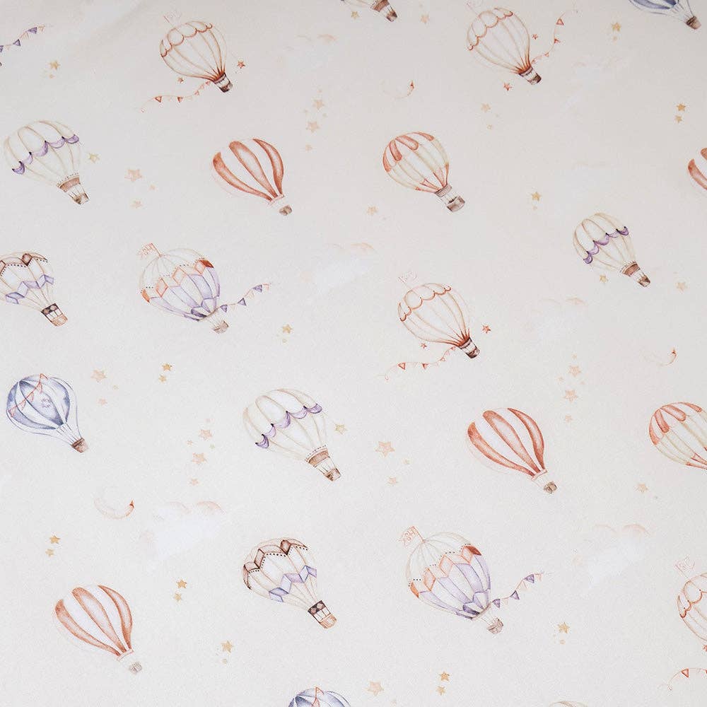 Snuggle Hunny - Up & Away Organic Fitted Cot Sheet