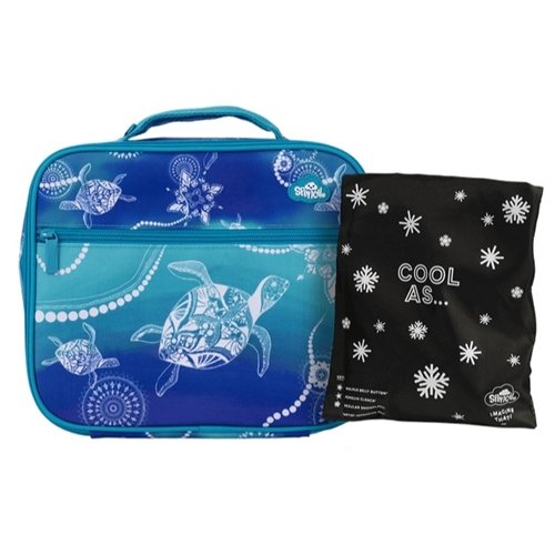 Spencil Big Cooler Lunch Bag + Chill Pack Turtle of Life