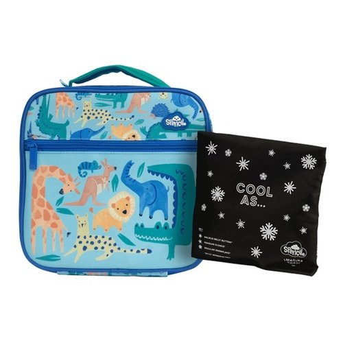 Little Cooler Lunch Bag + Chill Pack - Safari Puzzle