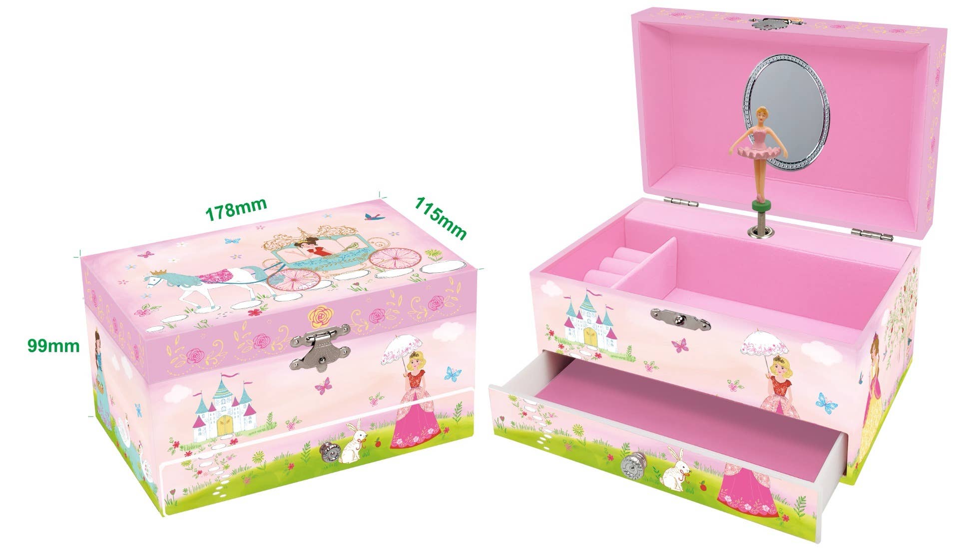 ToysLink | Musical Jewelry Box-Fairytale Princess in a Magical Dress