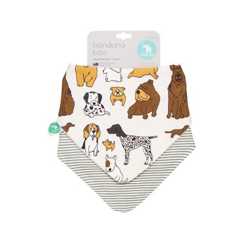 All 4 Ella Bandana Bibs Dog Breed 2pk