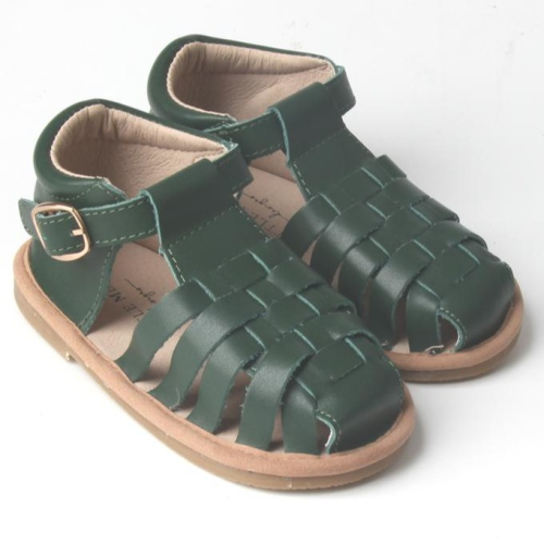 Little MeMe Designs Walter Sandal Forest Green