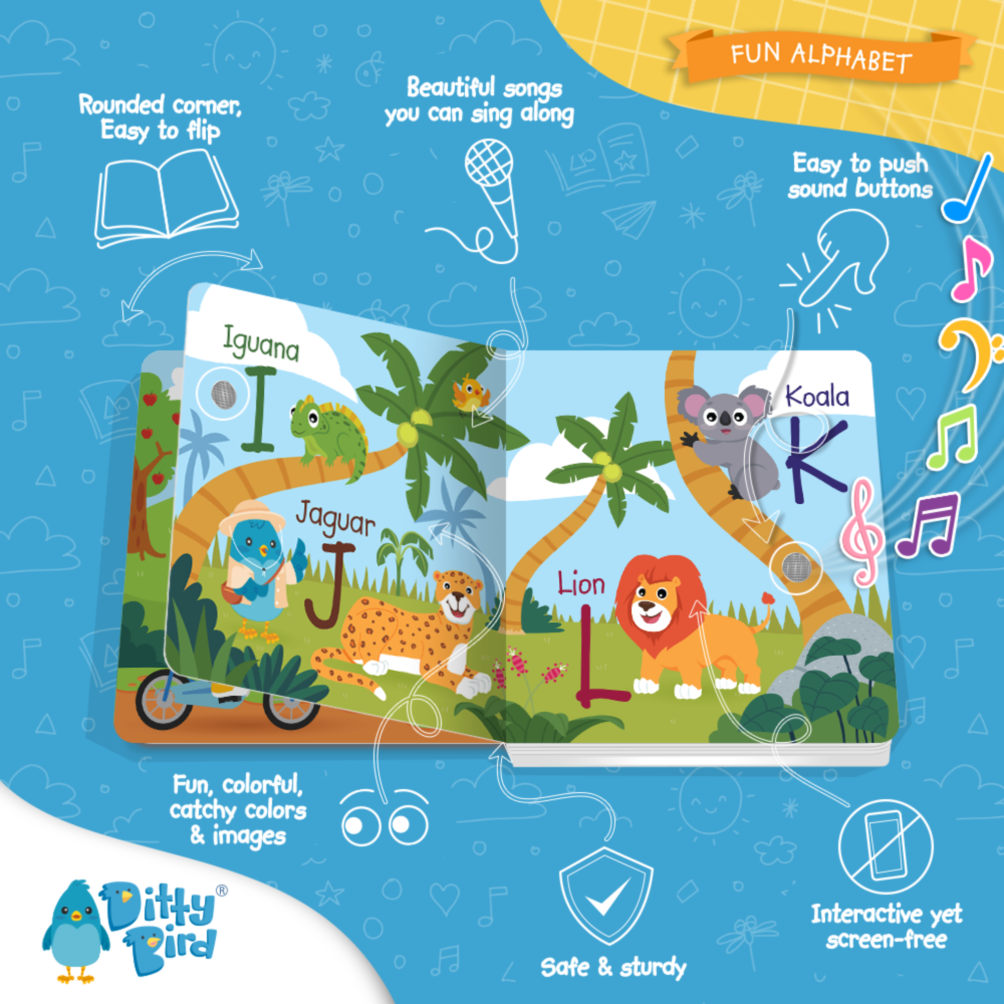 Ditty Bird | Fun Alphabet | ABC Song