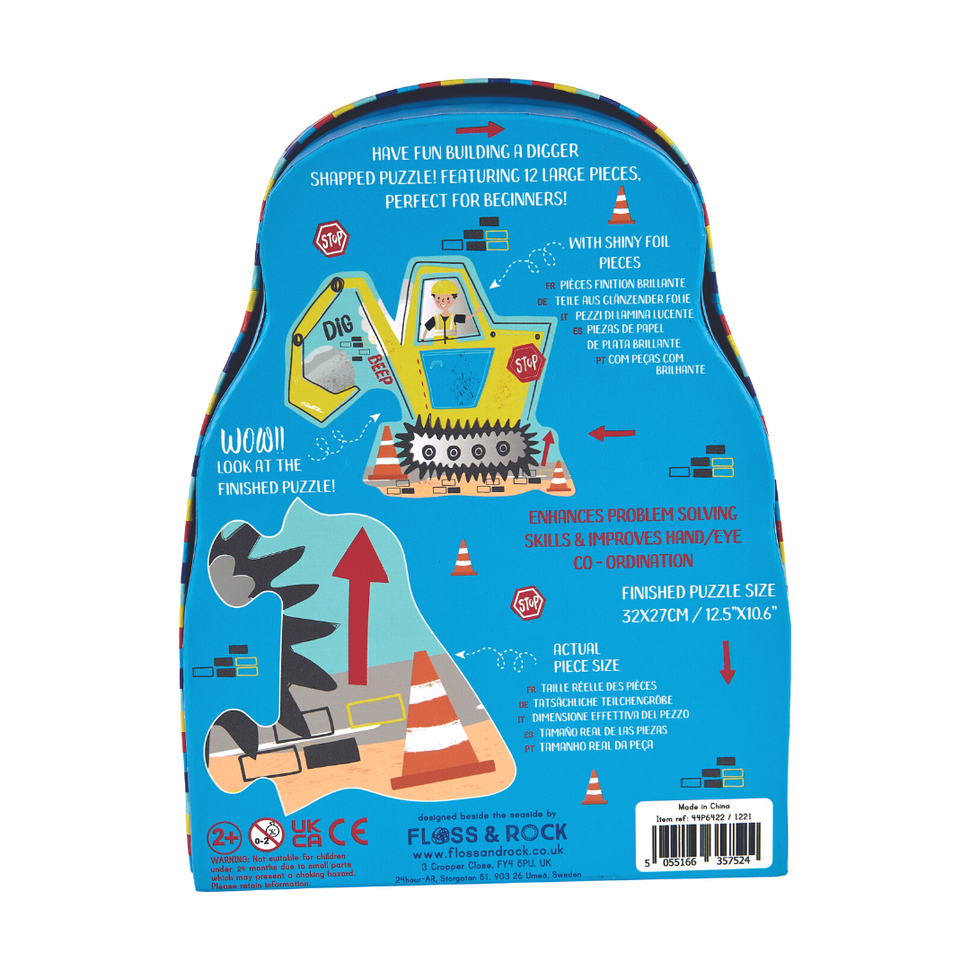 Floss & Rock Shaped Jigsaw Puzzle | Construction 12 Pc