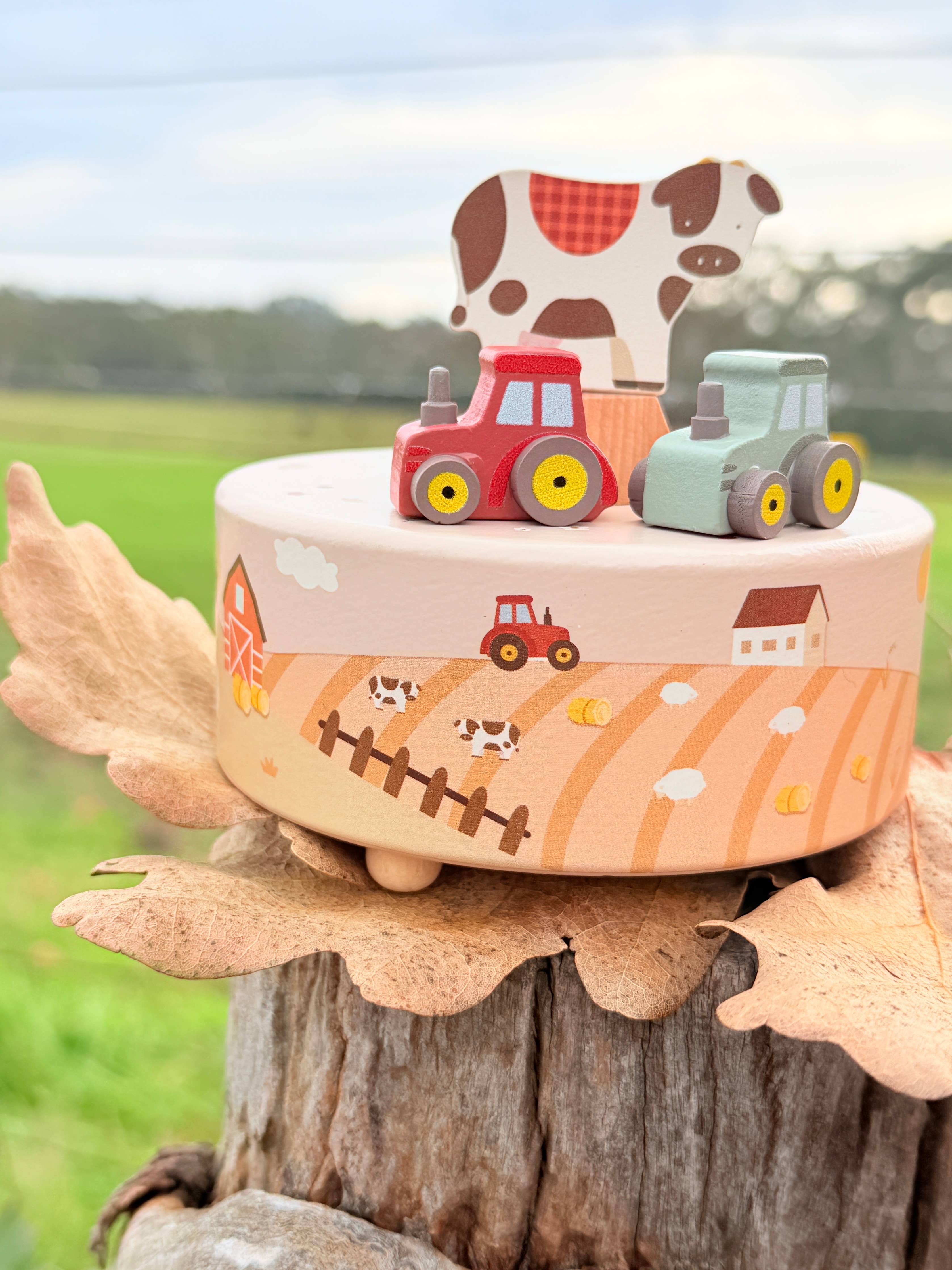 ToysLink - Onya Kids Farm Music Box with 2 Tractors