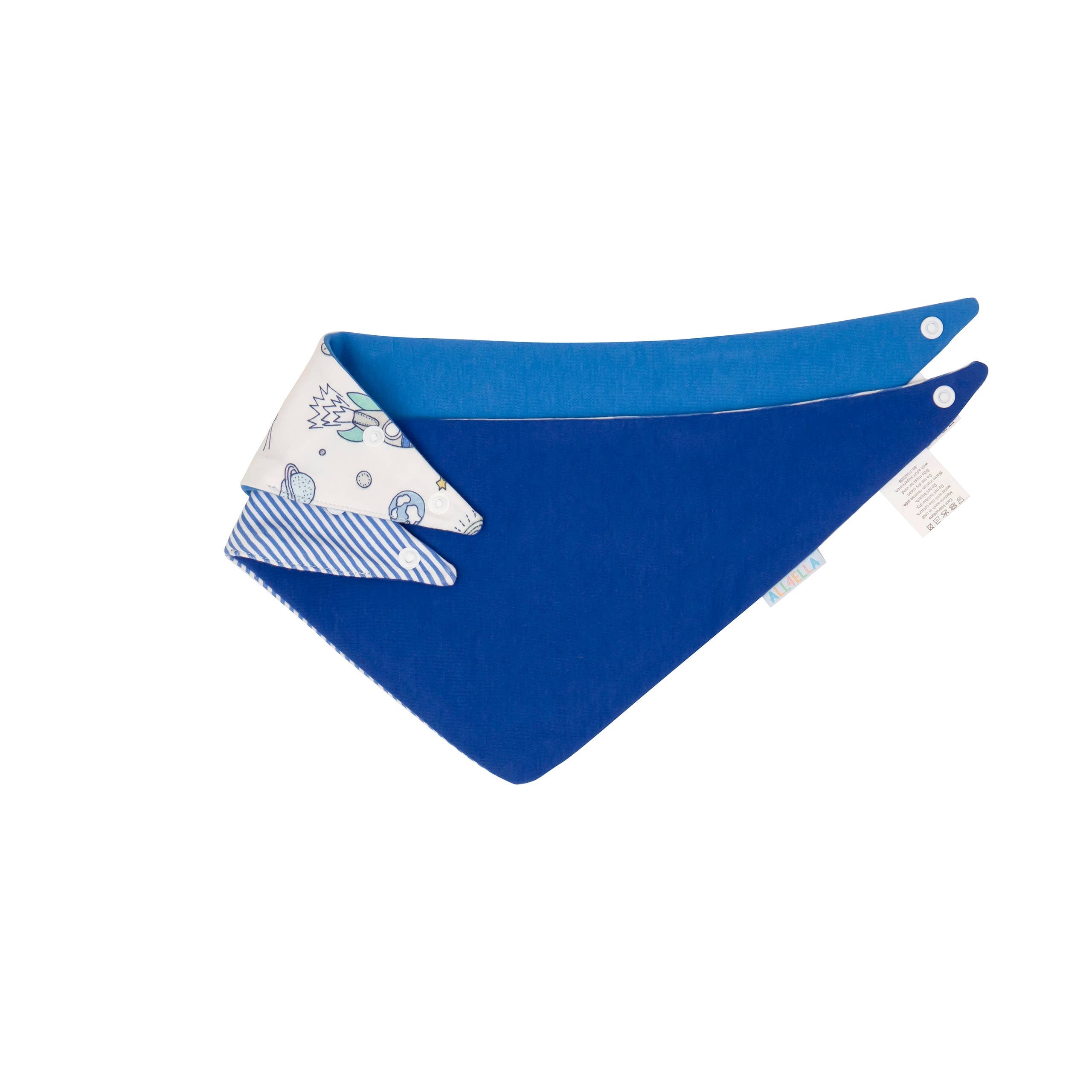All4Ella | Bandana Bibs 2pk | Blast Off