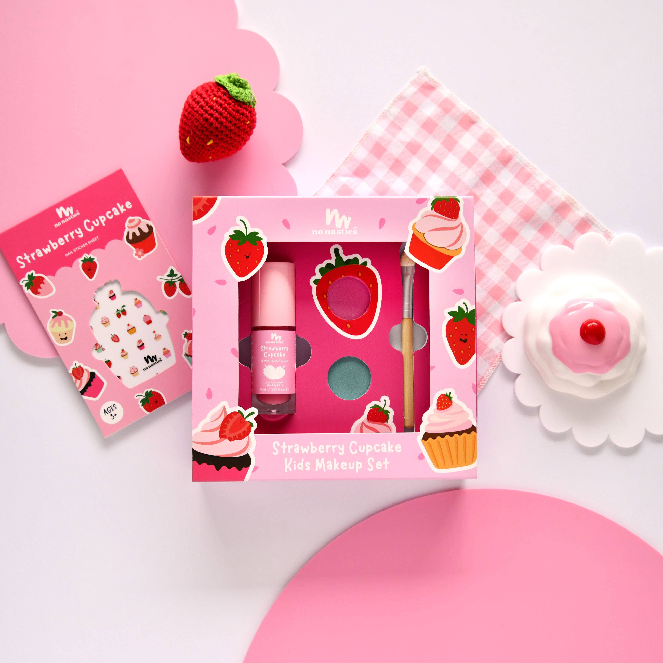 no nasties kids | Strawberry Cupcake No Nasties Natural Makeup Gift Set