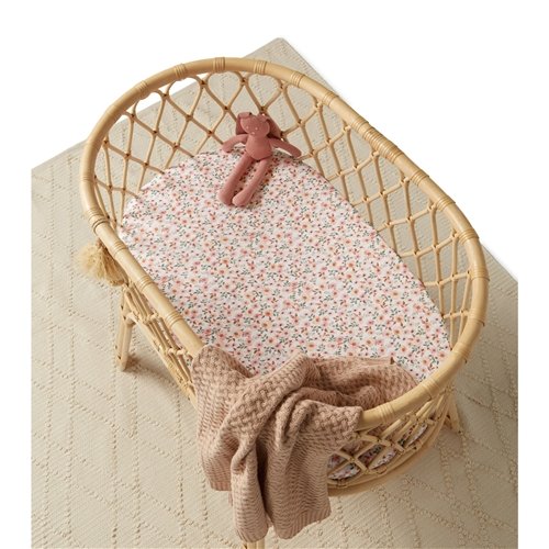 Snuggle Hunny Bassinet Sheet/Change Pad Cover Spring Floral