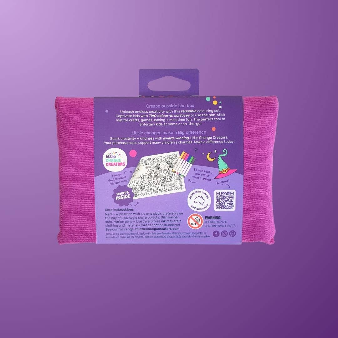 Little Change Creators - MAGIC! Mini Reusable Coloring Kit | Halloween Treat