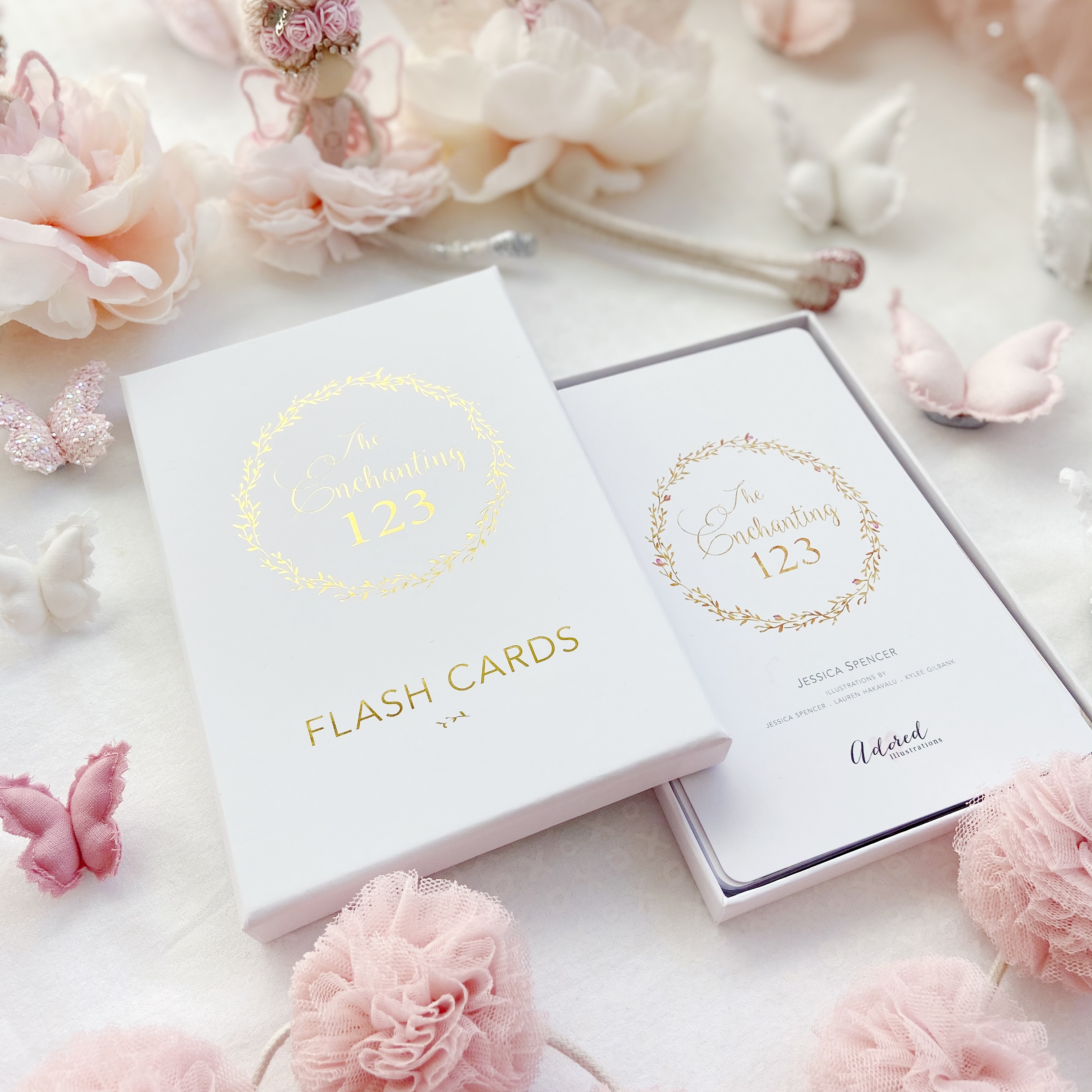 Adored Illustrations | The Enchanting 123 Flash Cards