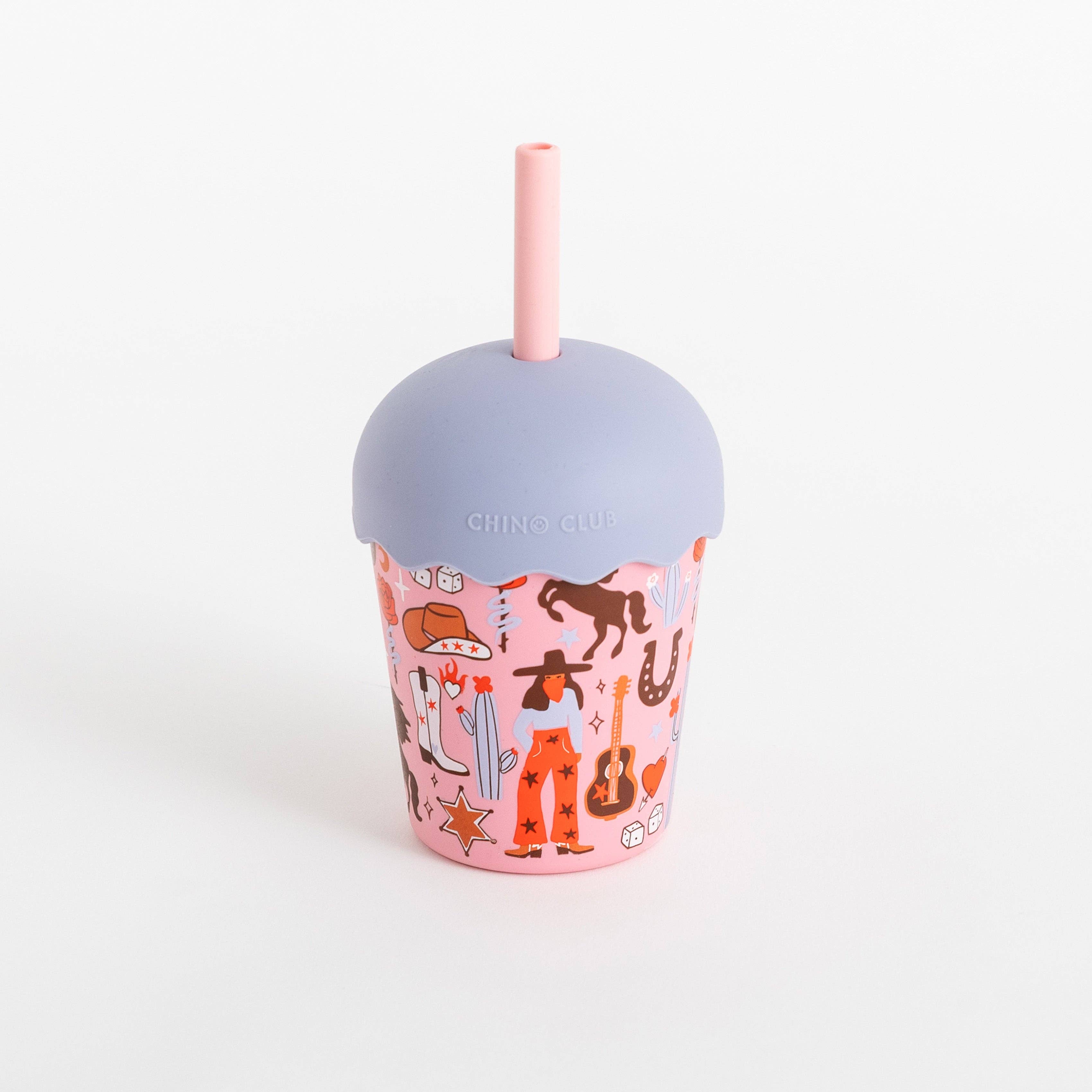 Chino Club - Cowgirl Mini Smoothie Cup & Straw 200ml