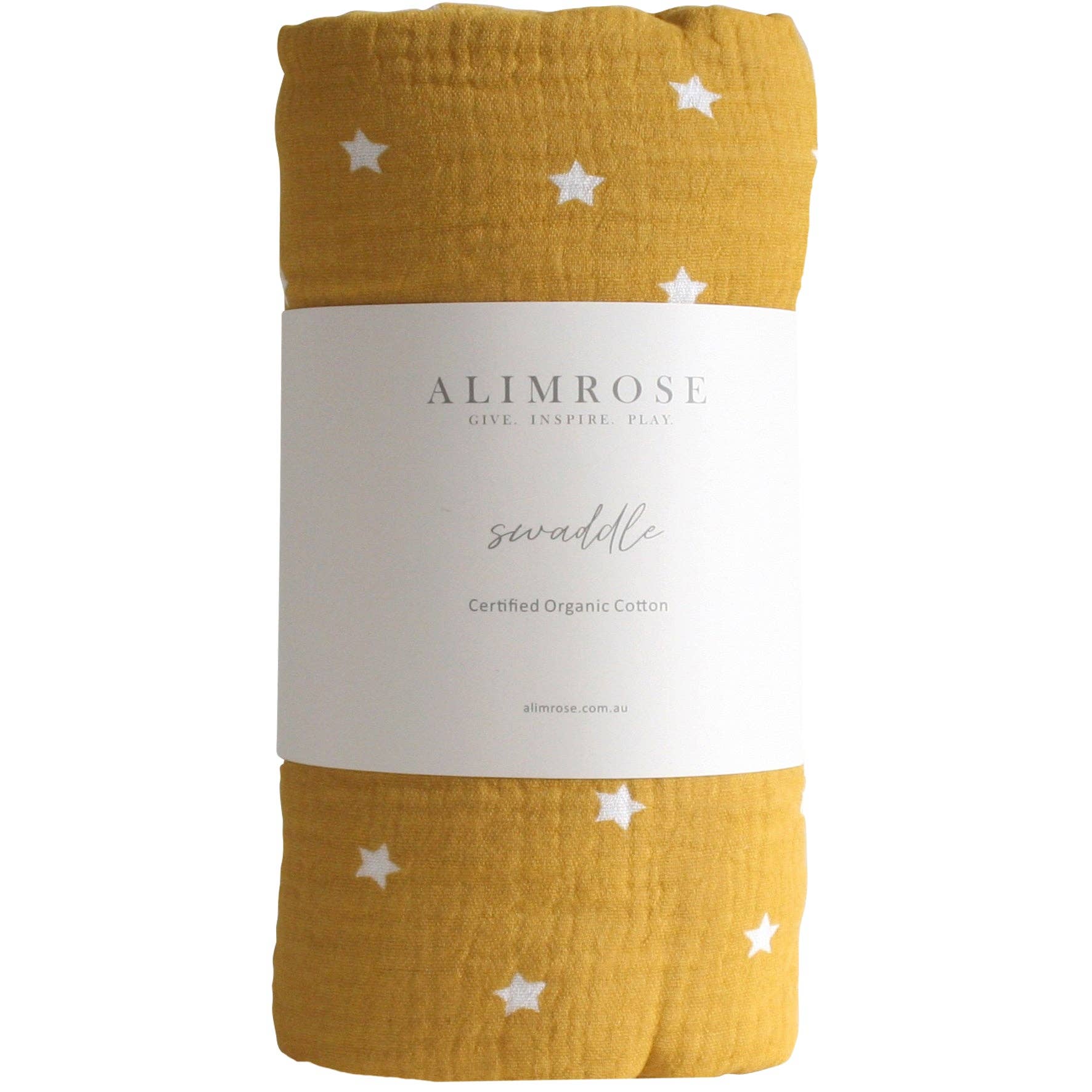 Alimrose Muslin Swaddle Starry Night Butterscotch