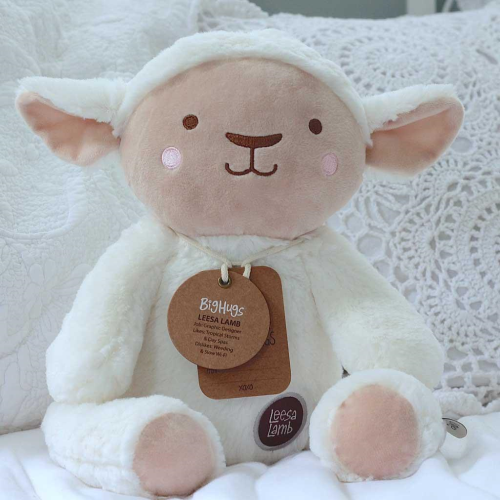 OB Designs Lee Lamb White Soft Toy