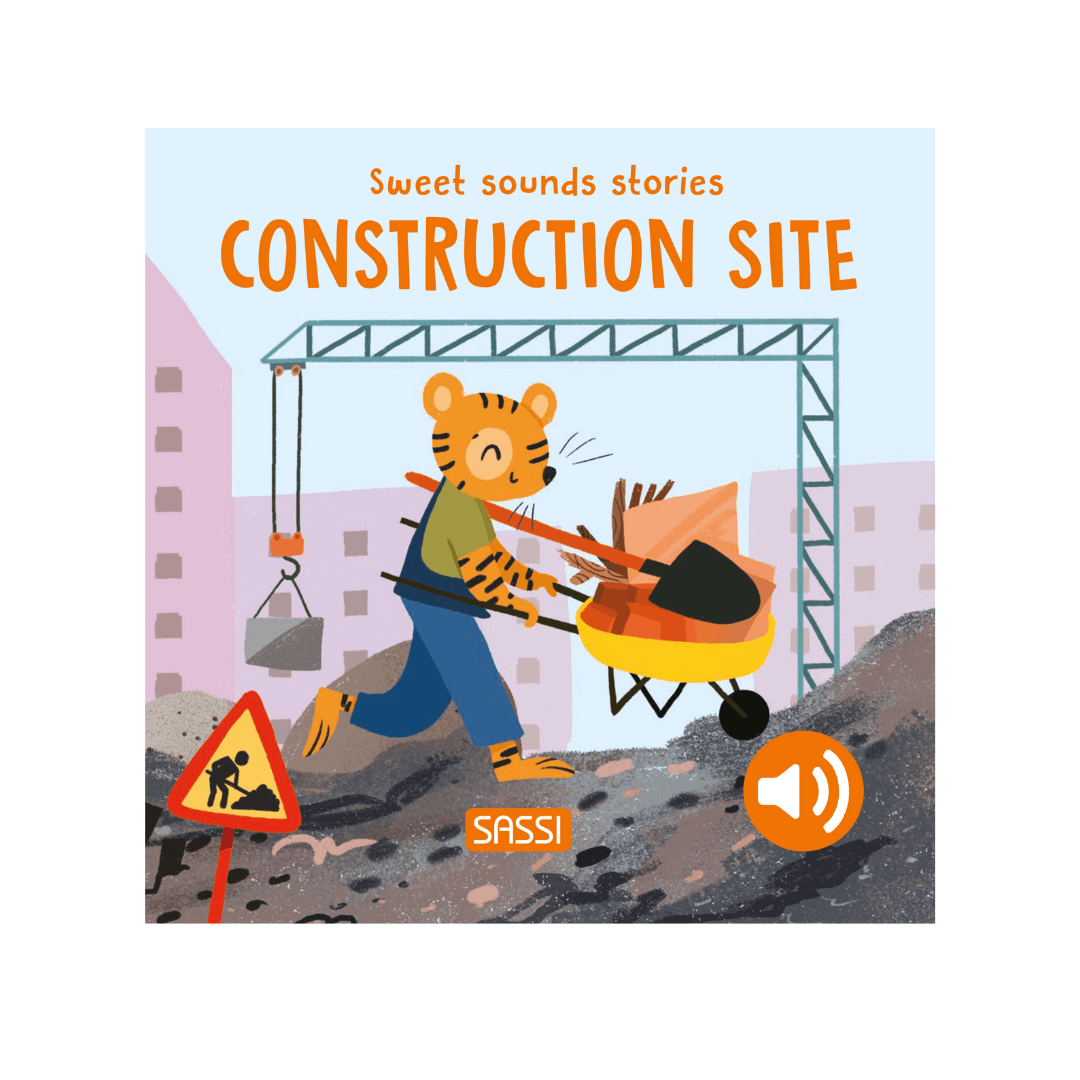 Sassi Board Book | Sweet Sounds Stories | Construction Site