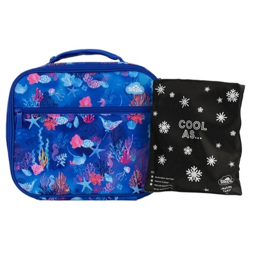 Spencil Big Cooler Lunch Bag + Chill Pack - Coral Garden