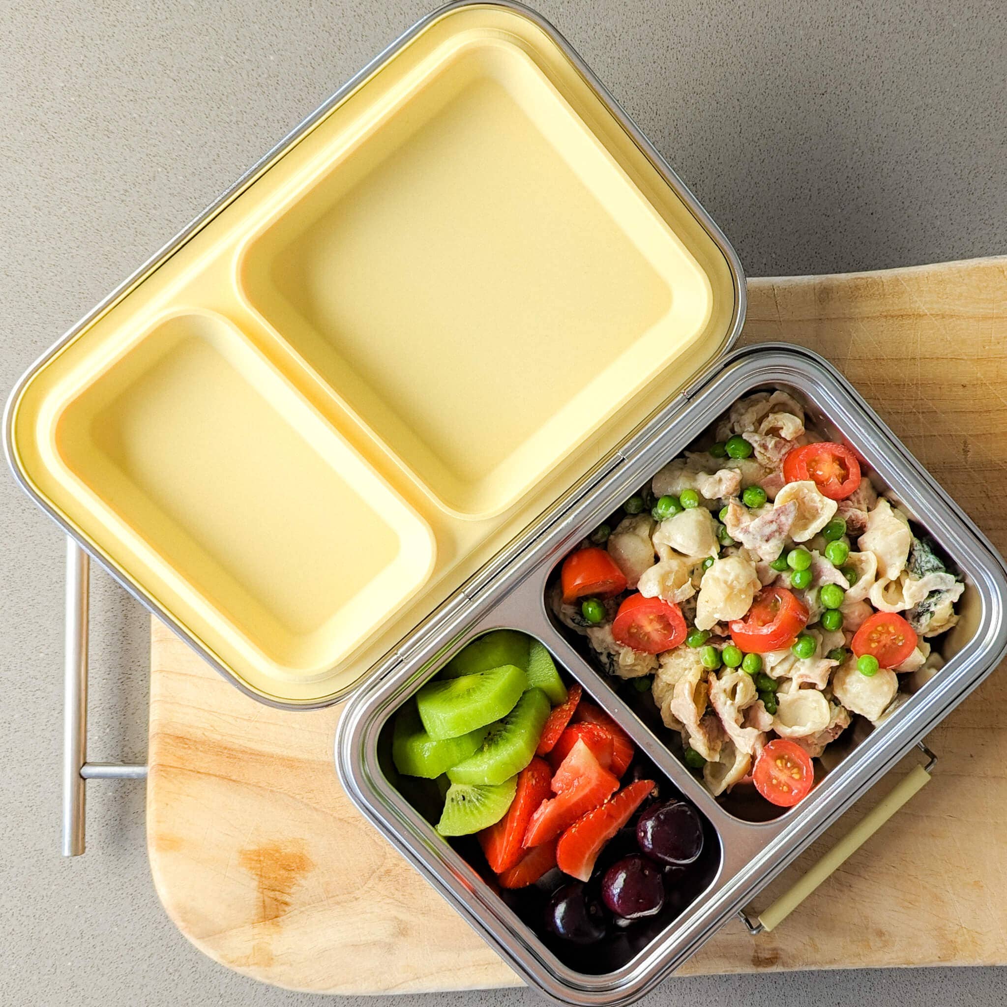 Ecococoon | Bento Box 2 - Stainless Steel - Leak Proof | Grape
