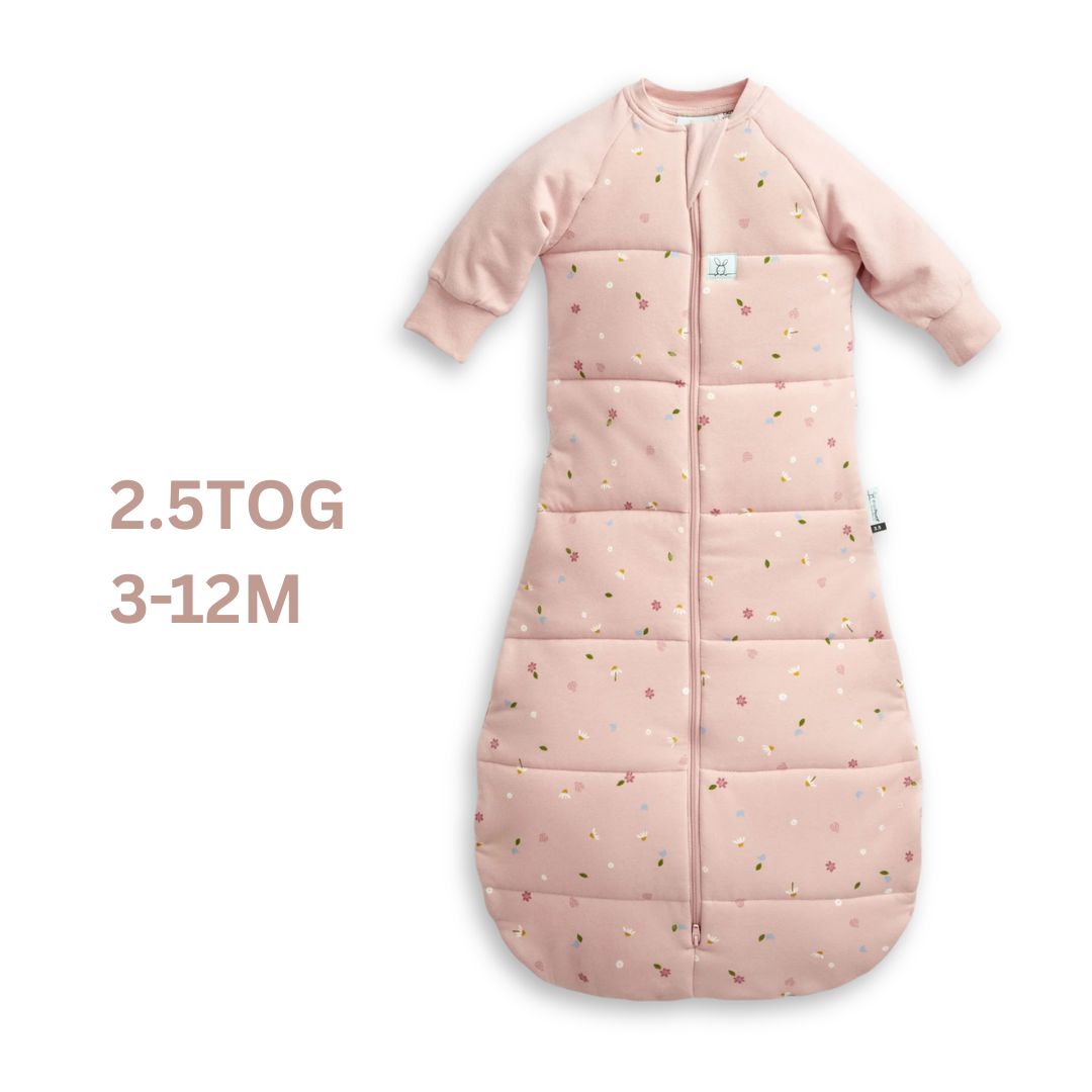 ergoPouch | Jersey Sleep Bag Long Sleeve 2.5TOG 3-12mths | Daisies