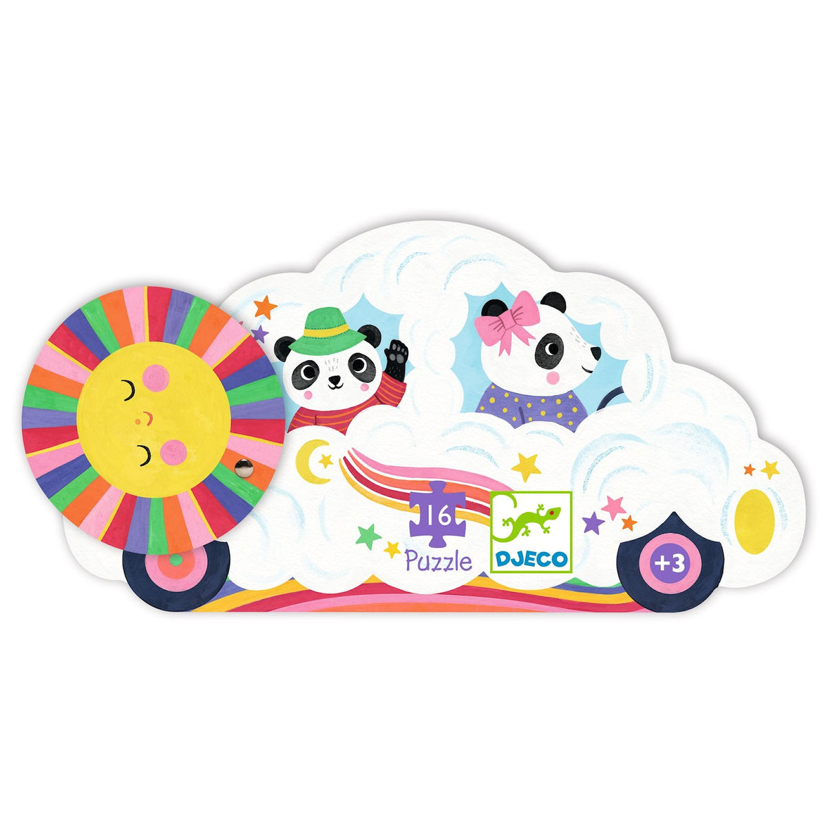 Djeco | Cloud Car Puzzle 16pc