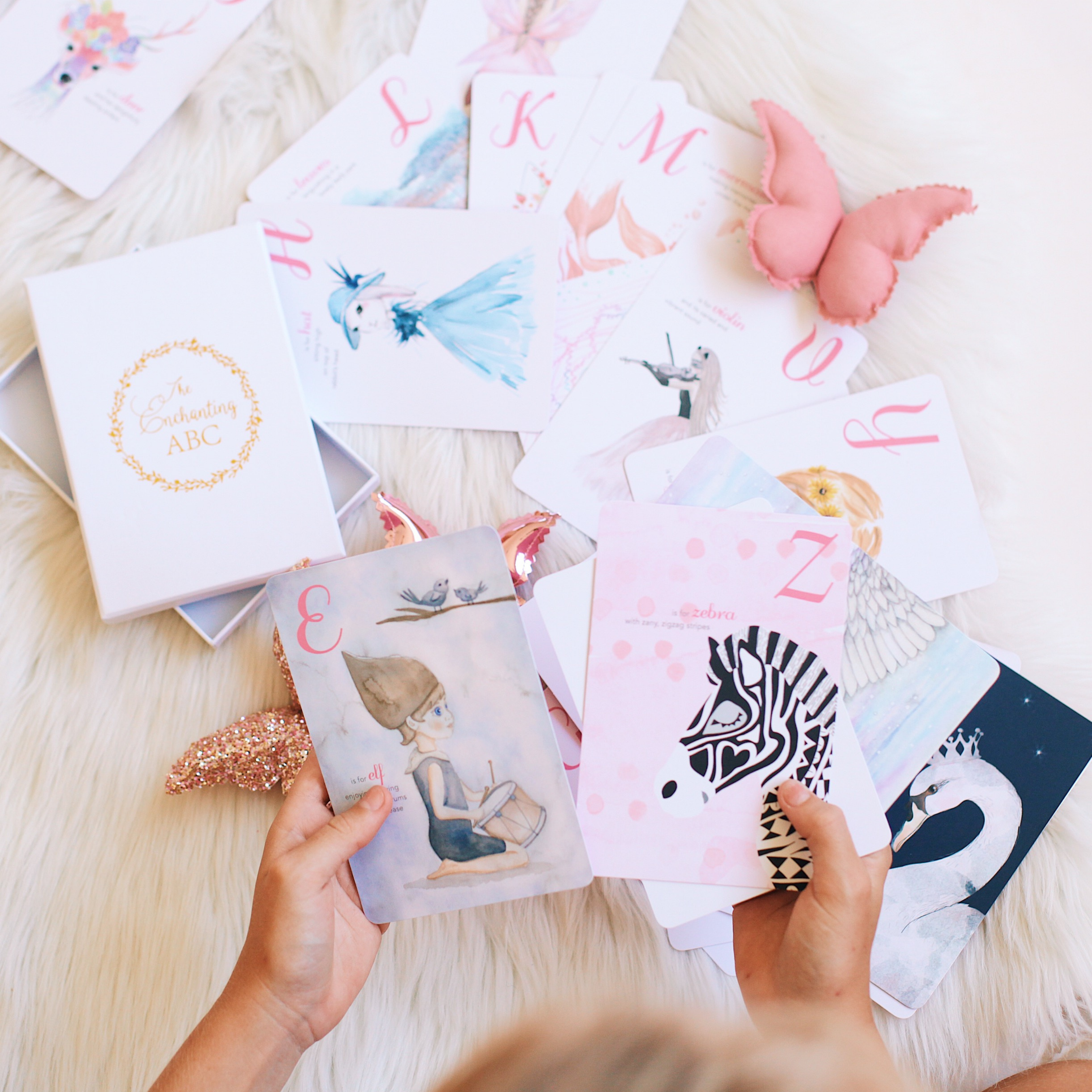 Adored Illustrations | The Enchanting ABC Flash Cards