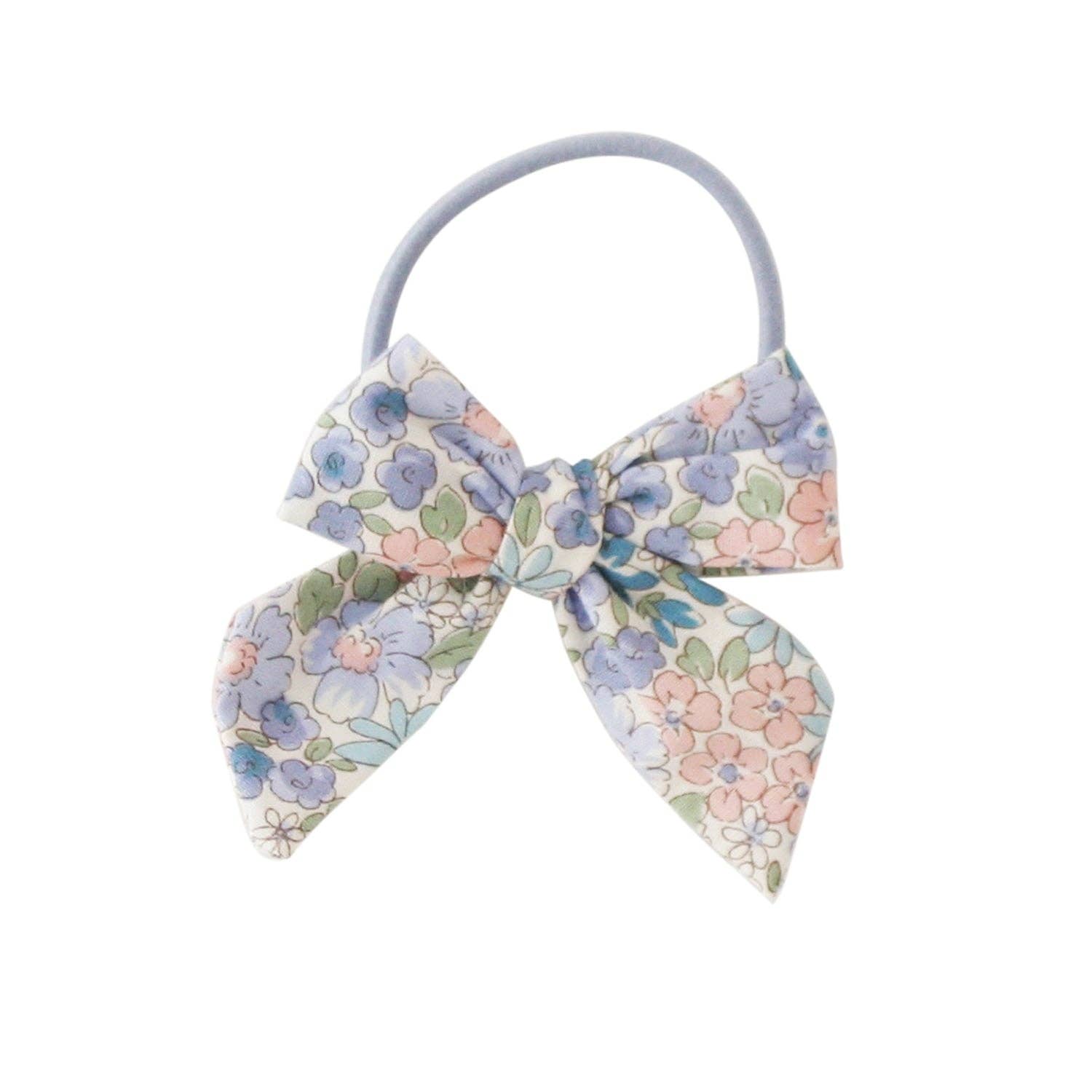 Alimrose Bow Hair Tie Set Liberty Blue