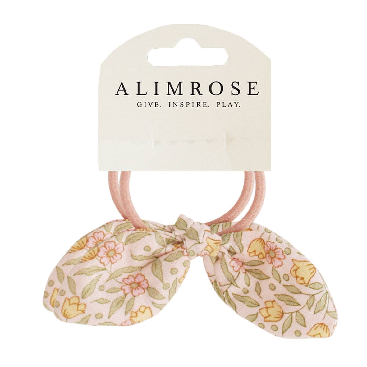 Alimrose Bunny Hair Ties Set Blossom Lily Pink