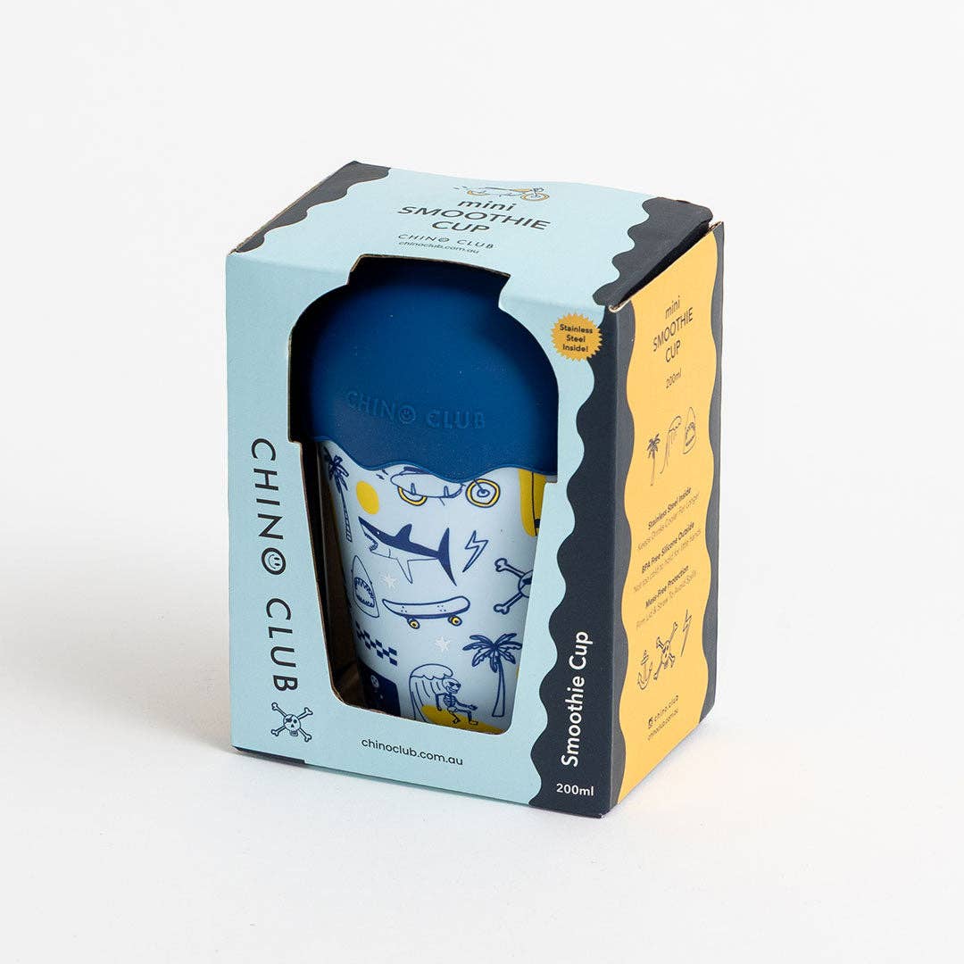 Chino Club Rad Times Mini Smoothie Cup & Straw 200ml