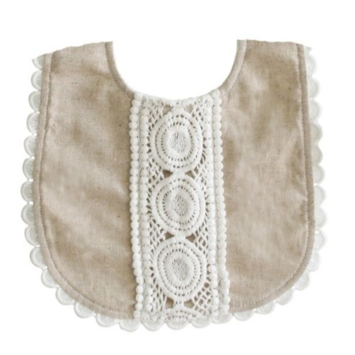 Alimrose Olivia Bib Natural Linen