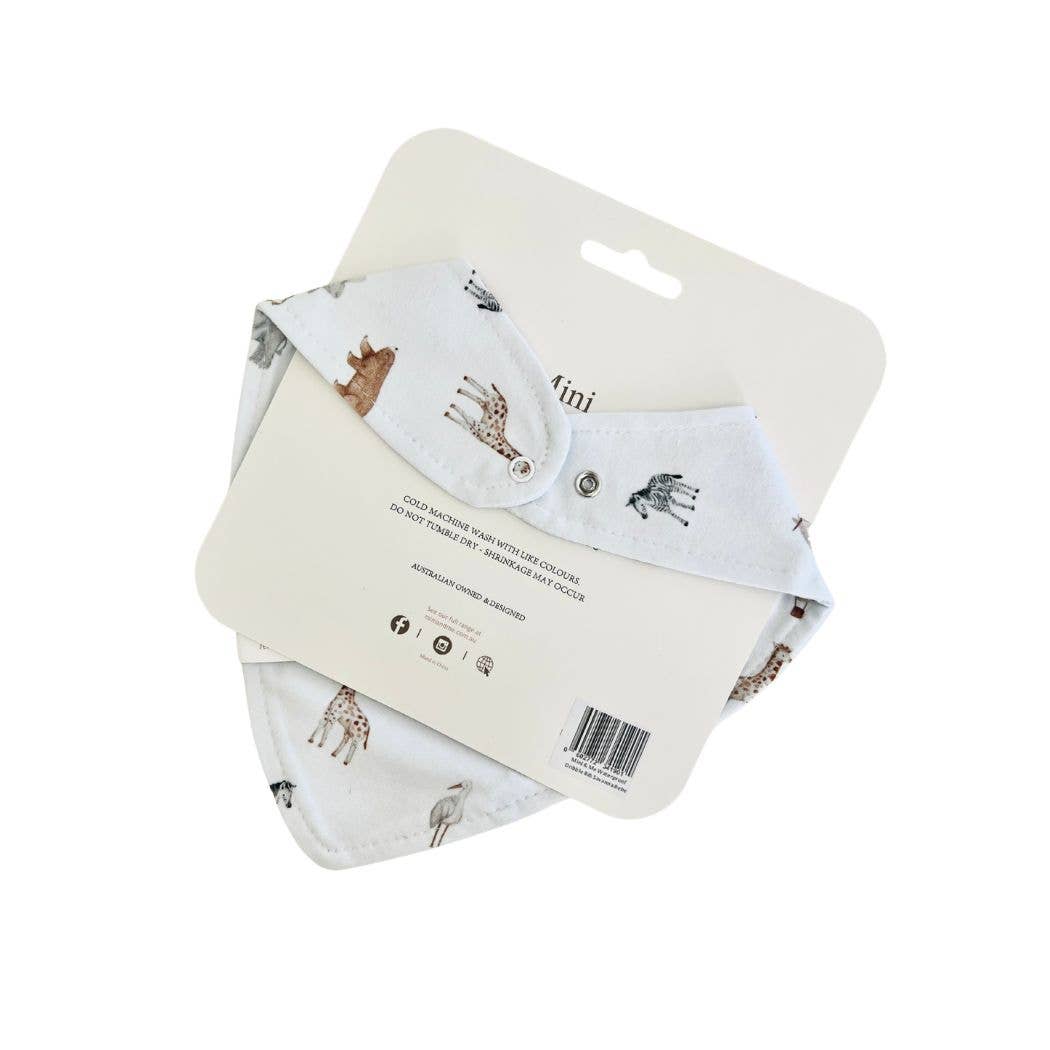 Cuddle Bug & Co - Mini & Me Waterproof Dribble Bib Patchwork Farm