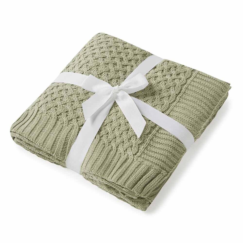 Snuggle Hunny - Dewkist Diamond Knit Organic Baby Blanket