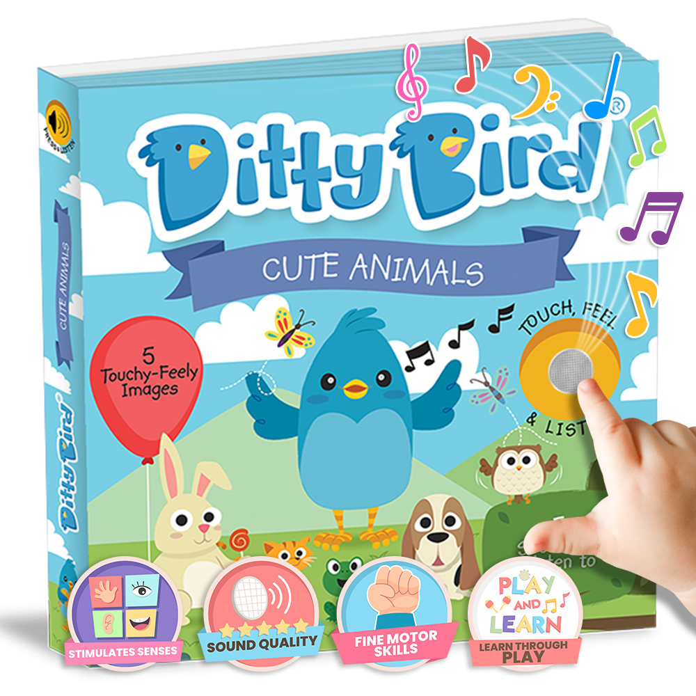Ditty Bird | First Sensory Book Montessori Method Cute Animals